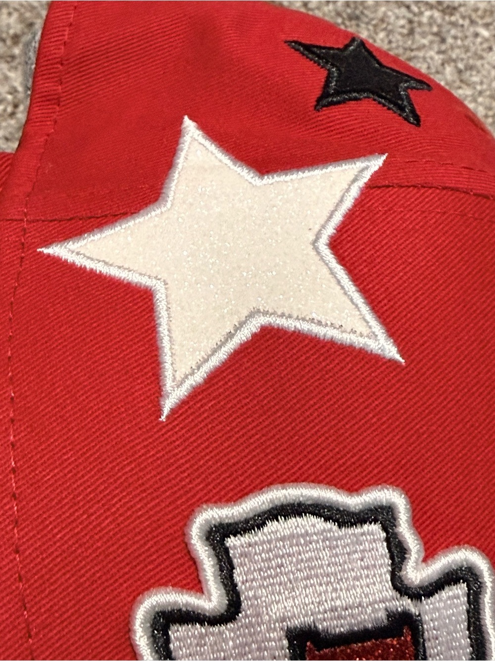 New Era Kansas City Chiefs Glitter Stardom A-Frame 9Forty Adjustable Hat - Picture 5 of 8